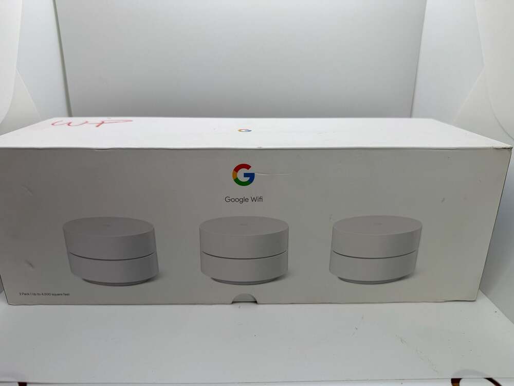 Google Wifi AC1200 Mesh Wi-Fi System 3-Pack Snow White GA02434-US
